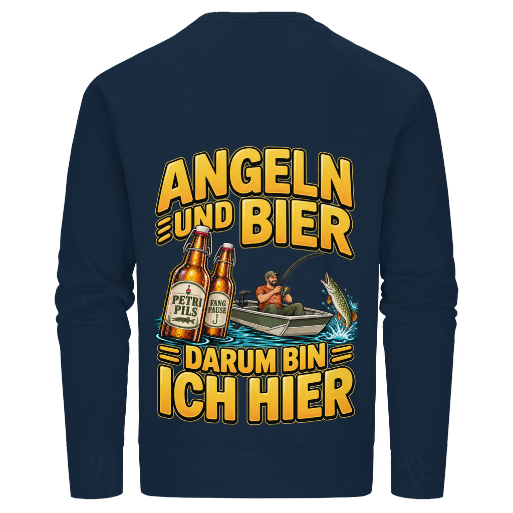 Angeln und Bier - Premium-Sweatshirt