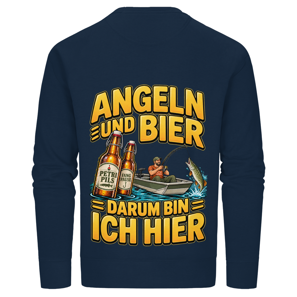 Angeln und Bier - Premium-Sweatshirt