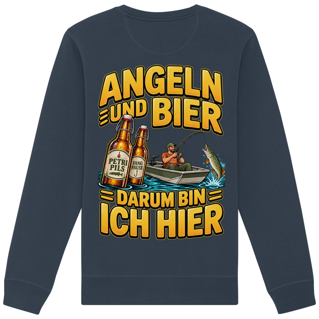 Angeln und Bier - Premium-Sweatshirt