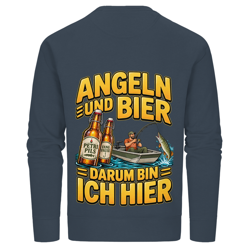 Angeln und Bier - Premium-Sweatshirt