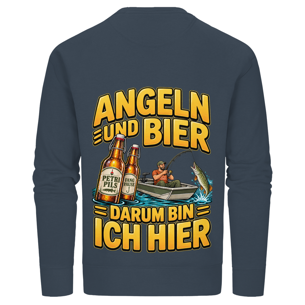 Angeln und Bier - Premium-Sweatshirt