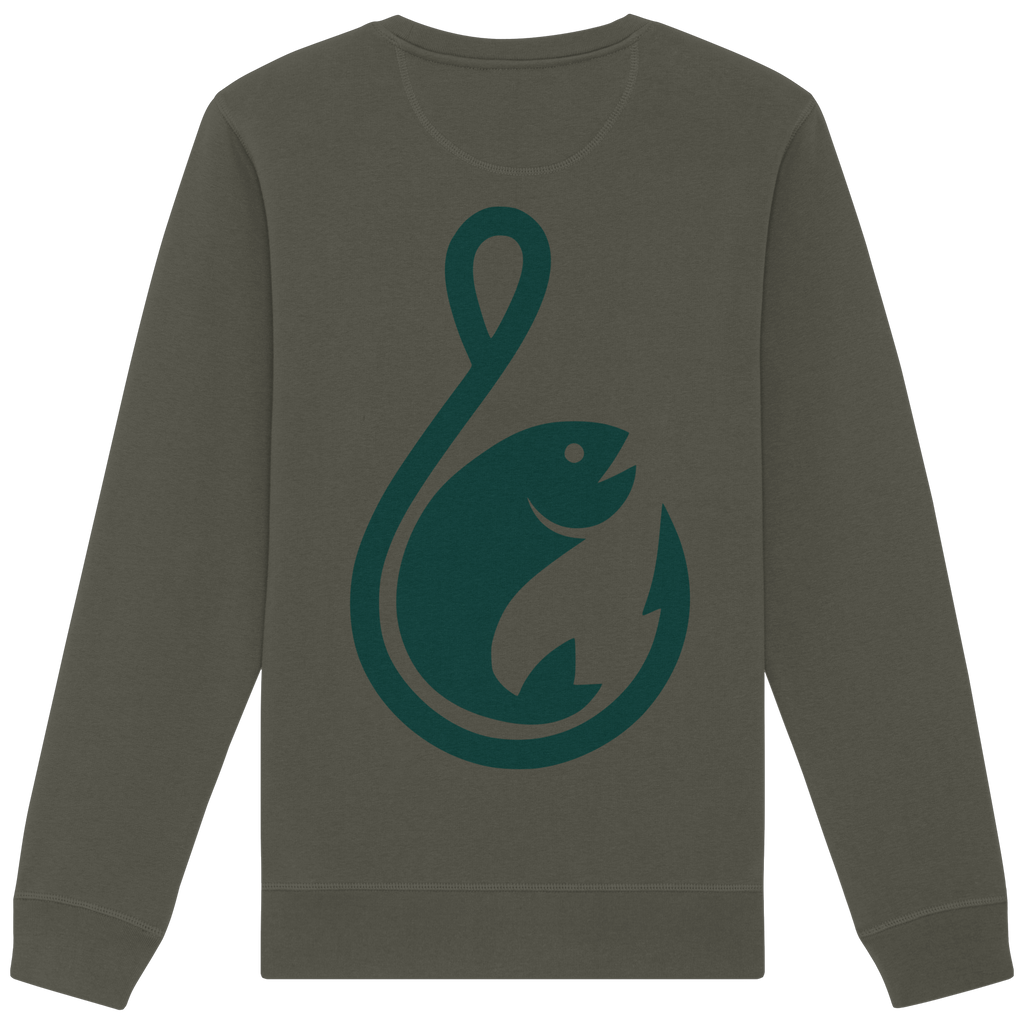 Anglerfreunde24 Logo Grün - Premium Sweatshirt