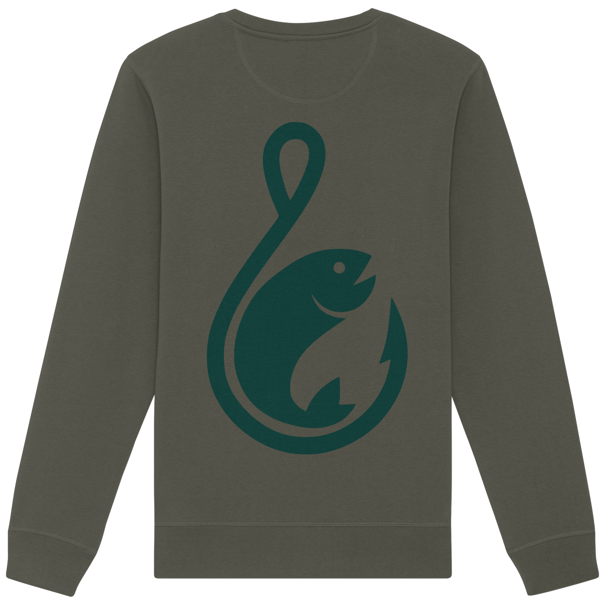Anglerfreunde24 Logo Grün - Premium Sweatshirt