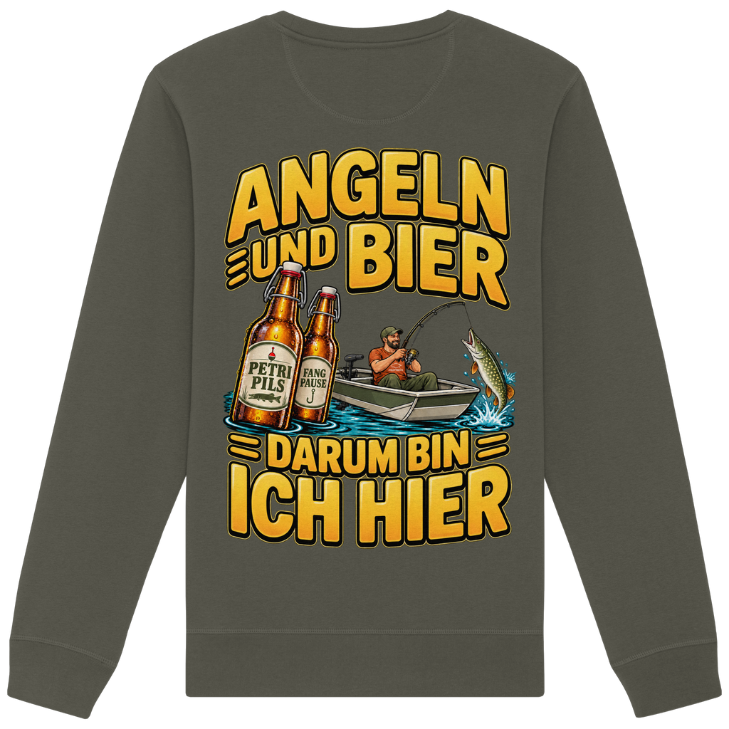 Angeln und Bier - Premium-Sweatshirt