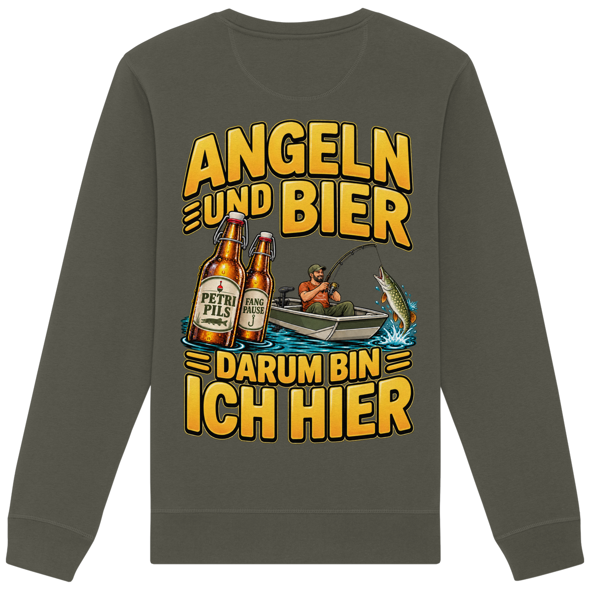 Angeln und Bier - Premium-Sweatshirt