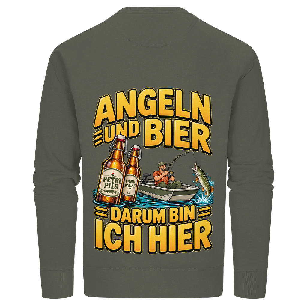 Angeln und Bier - Premium-Sweatshirt