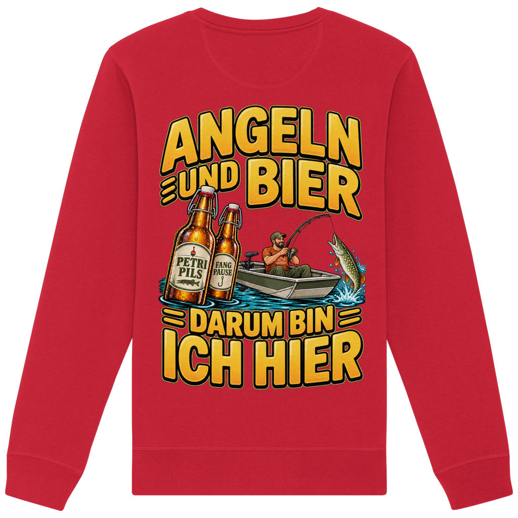 Angeln und Bier - Premium-Sweatshirt