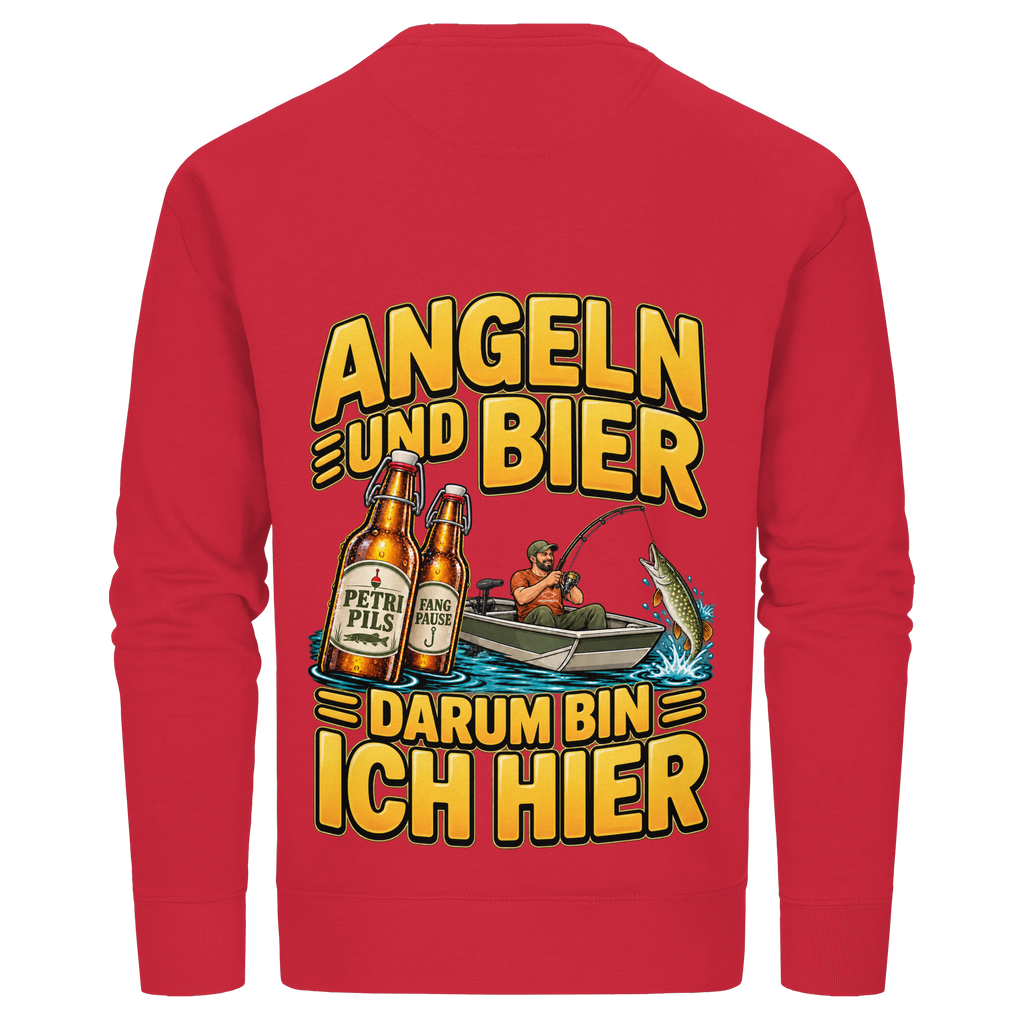 Angeln und Bier - Premium-Sweatshirt