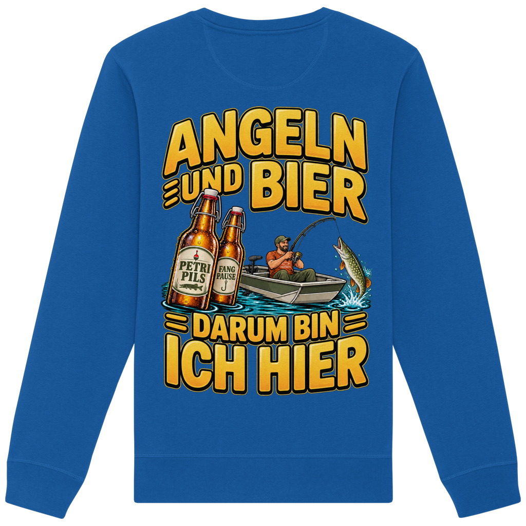 Angeln und Bier - Premium-Sweatshirt