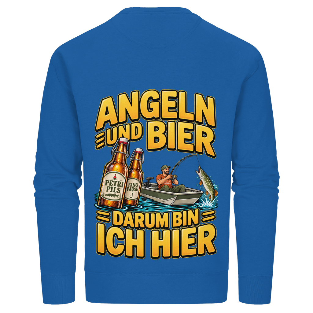 Angeln und Bier - Premium-Sweatshirt
