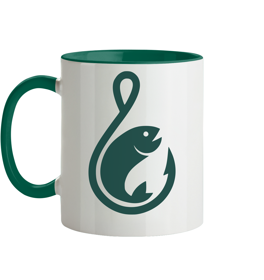 Anglerfreunde24 Logo Grün - Tasse zweifarbig