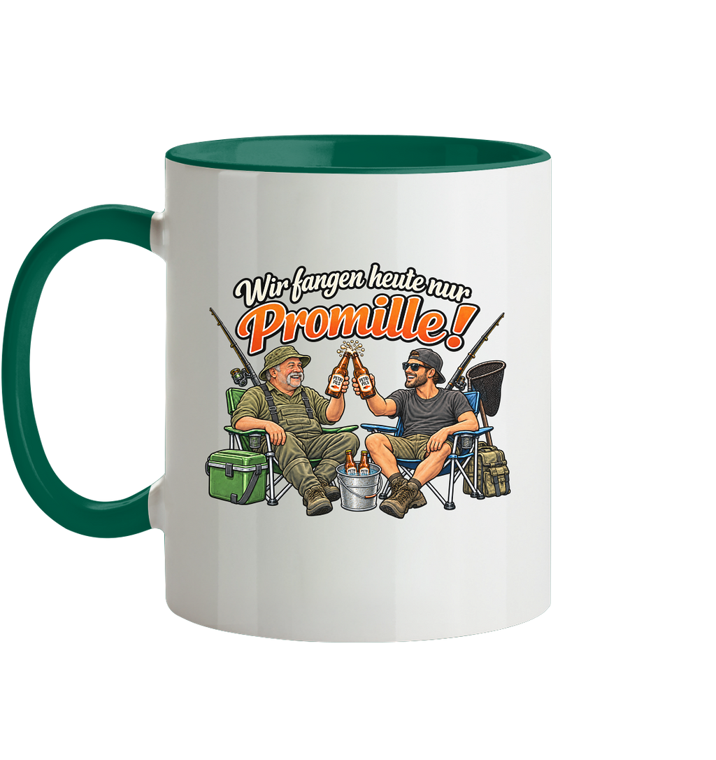 Wir fangen heute nur - Tasse zweifarbig