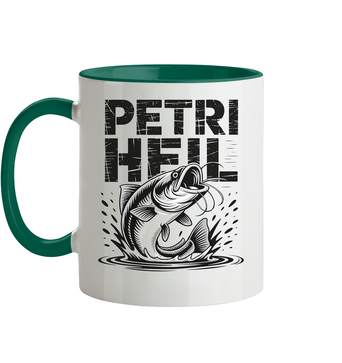 Petri Heil - Tasse zweifarbig