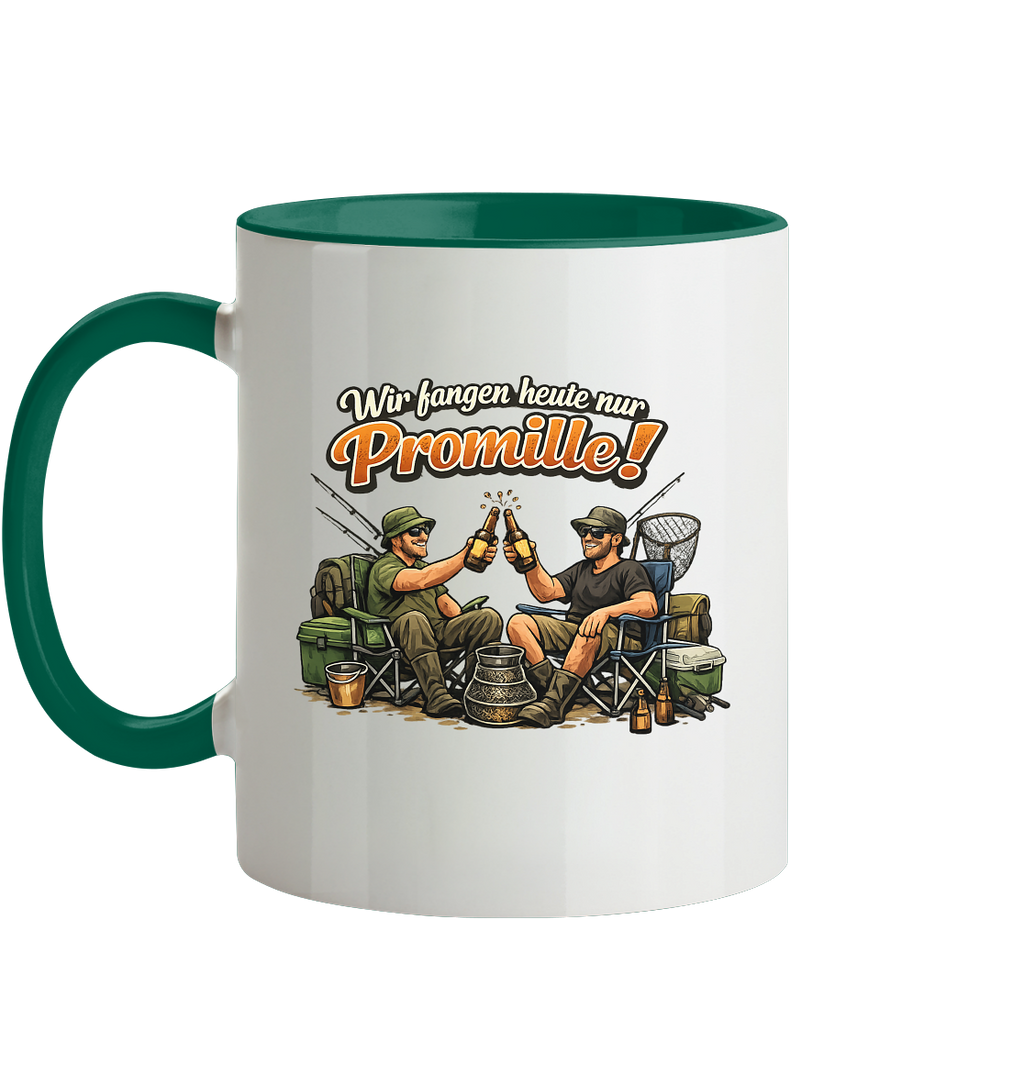 Wir fangen heute nur - Tasse zweifarbig