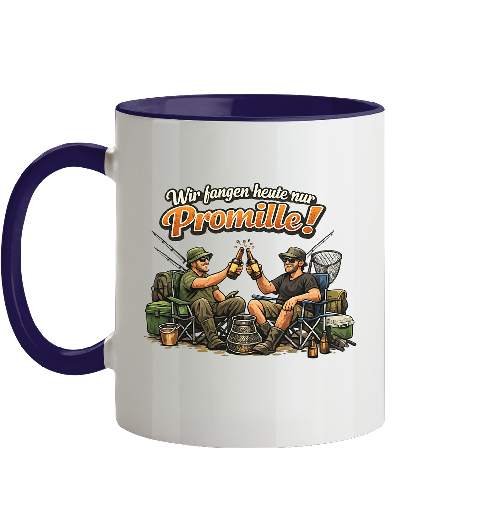 Wir fangen heute nur - Tasse zweifarbig