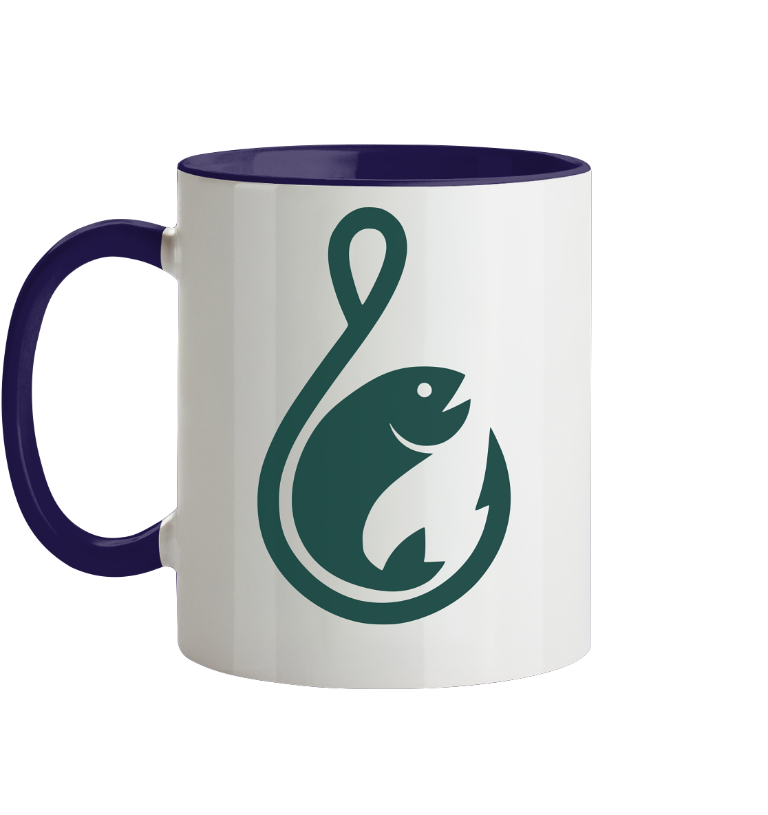 Anglerfreunde24 Logo Grün - Tasse zweifarbig