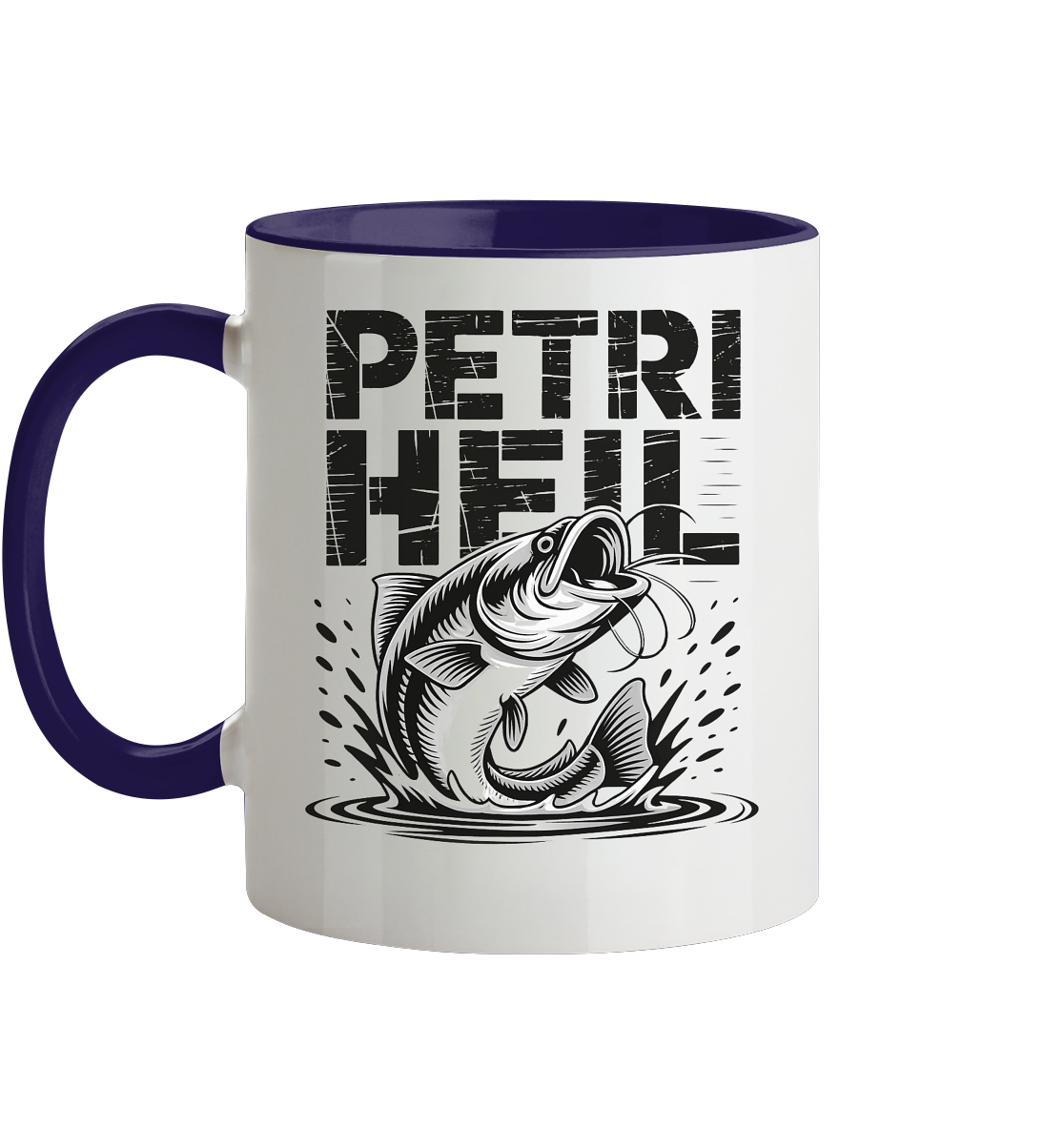 Petri Heil - Tasse zweifarbig