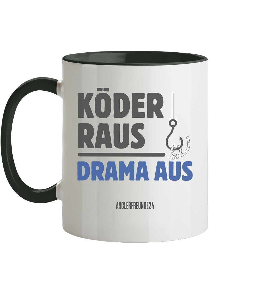 Köder Raus - Tasse zweifarbig