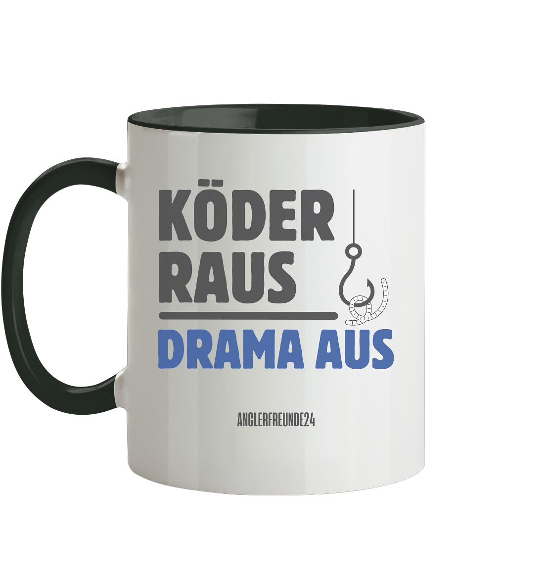 Köder Raus - Tasse zweifarbig