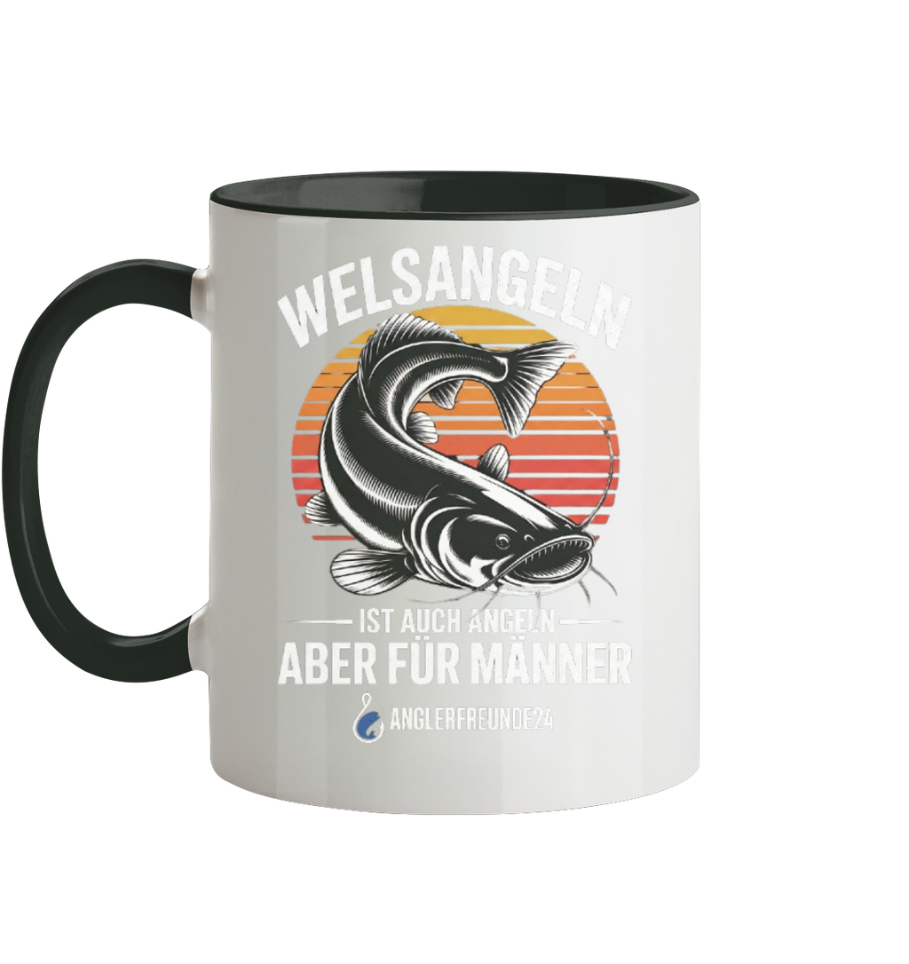 Welsangeln - Tasse zweifarbig