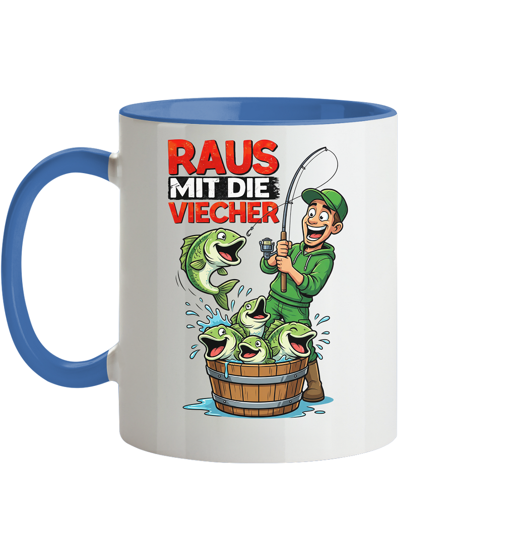 Raus Mit Die Viecher - Tasse zweifarbig
