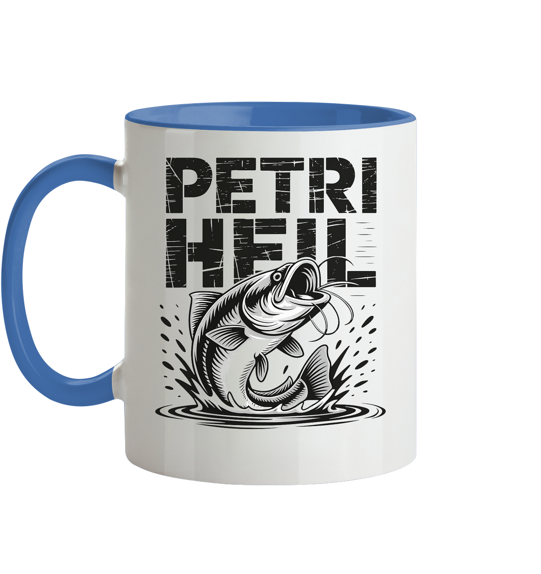 Petri Heil - Tasse zweifarbig