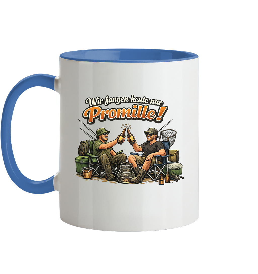 Wir fangen heute nur - Tasse zweifarbig