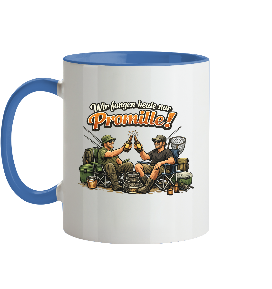 Wir fangen heute nur - Tasse zweifarbig