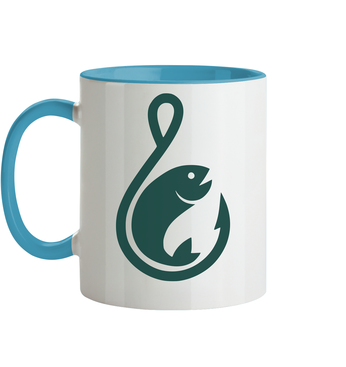 Anglerfreunde24 Logo Grün - Tasse zweifarbig