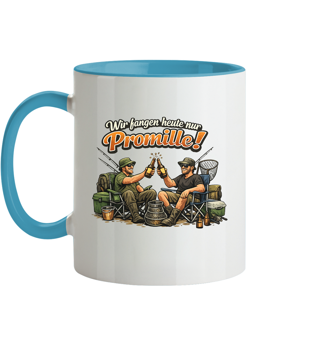 Wir fangen heute nur - Tasse zweifarbig