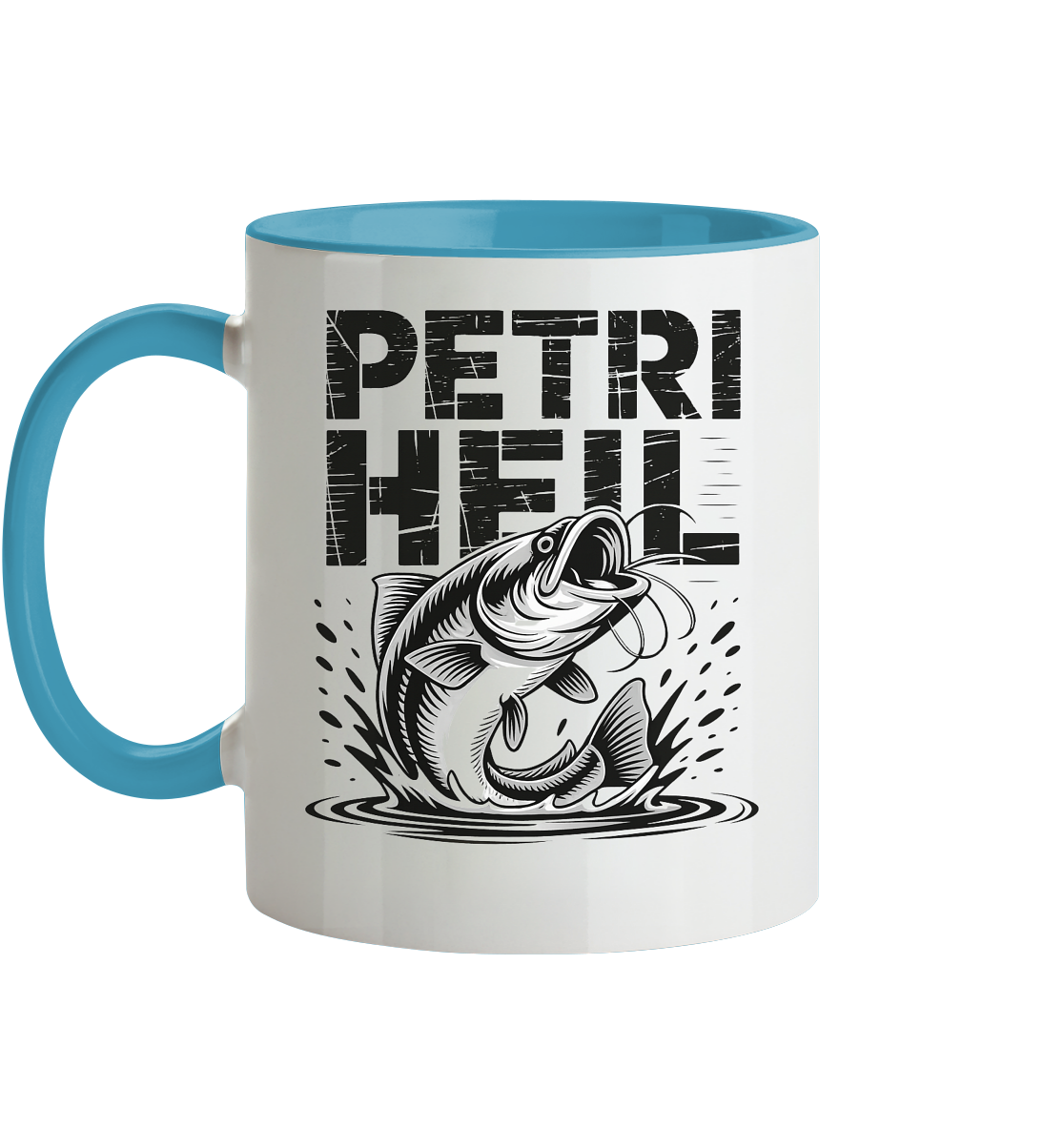 Petri Heil - Tasse zweifarbig