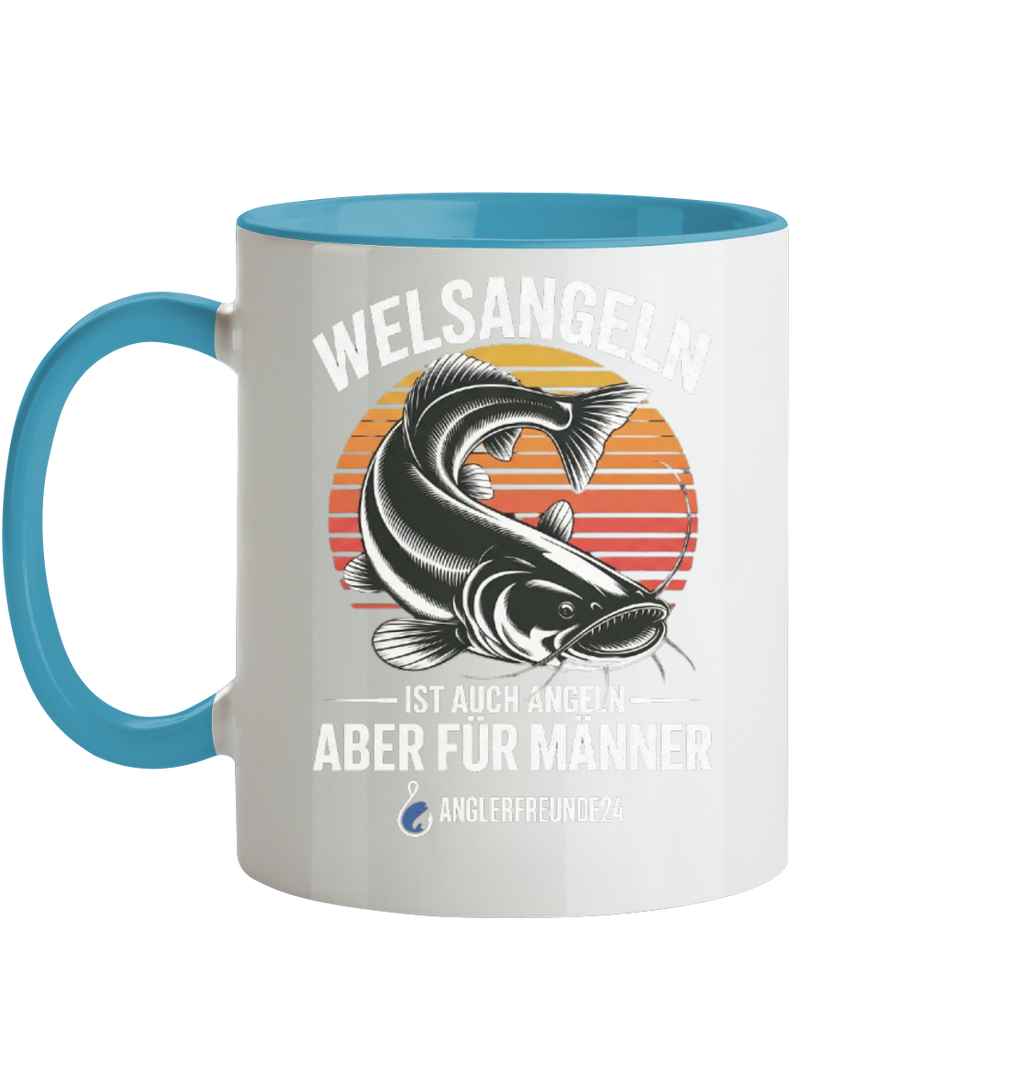 Welsangeln - Tasse zweifarbig