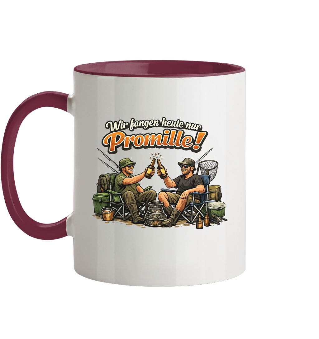 Wir fangen heute nur - Tasse zweifarbig
