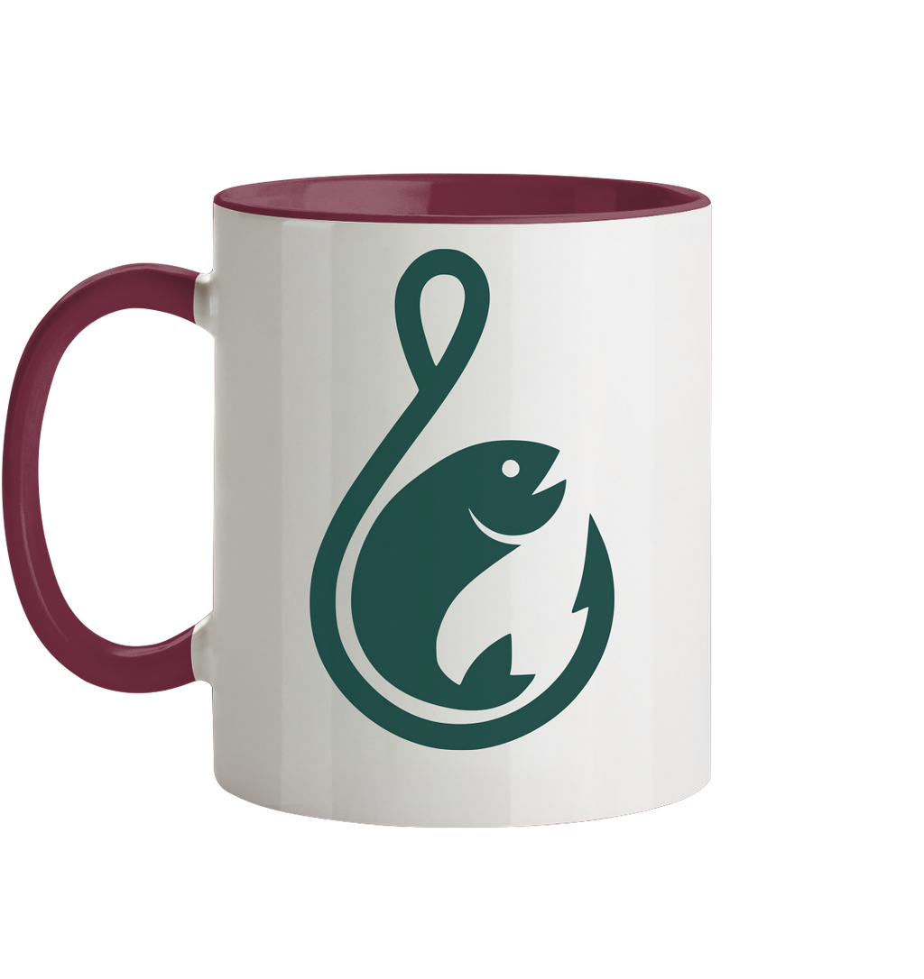 Anglerfreunde24 Logo Grün - Tasse zweifarbig