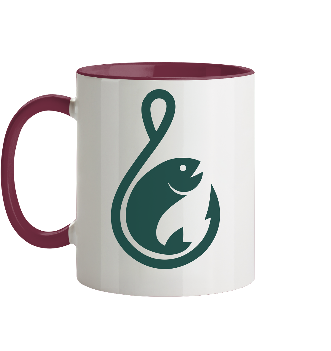 Anglerfreunde24 Logo Grün - Tasse zweifarbig