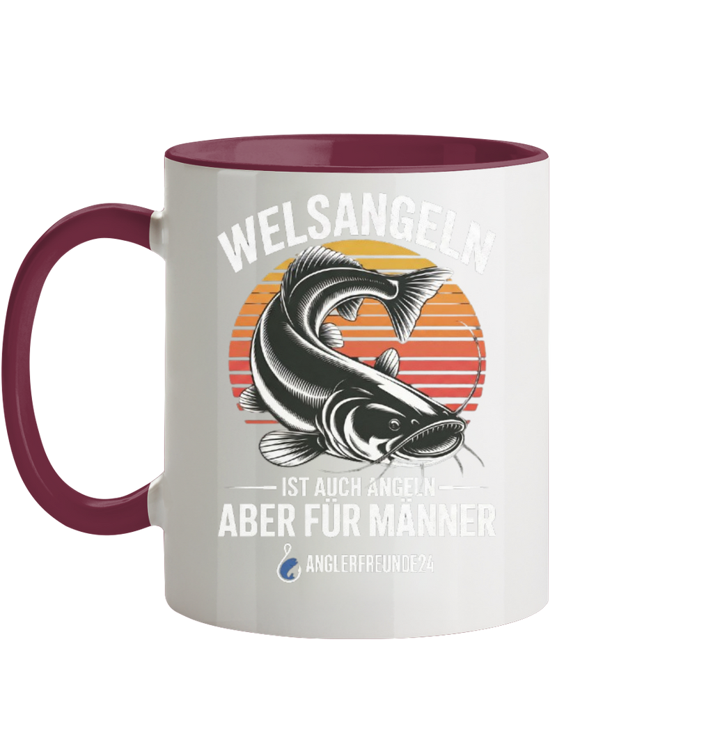 Welsangeln - Tasse zweifarbig
