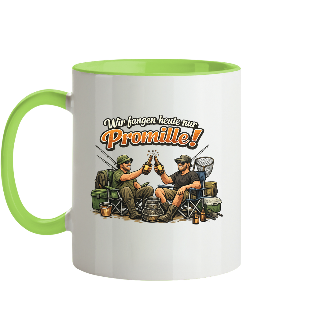 Wir fangen heute nur - Tasse zweifarbig