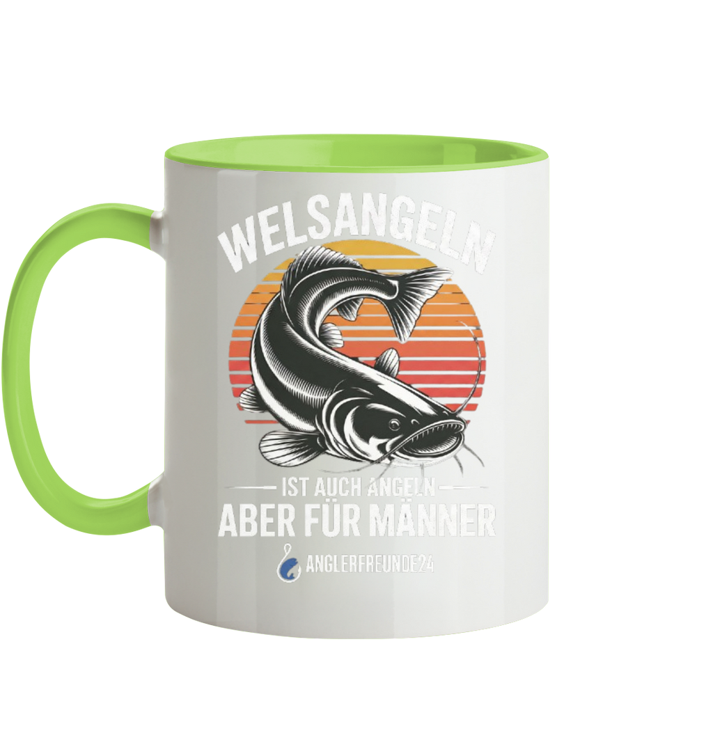 Welsangeln - Tasse zweifarbig