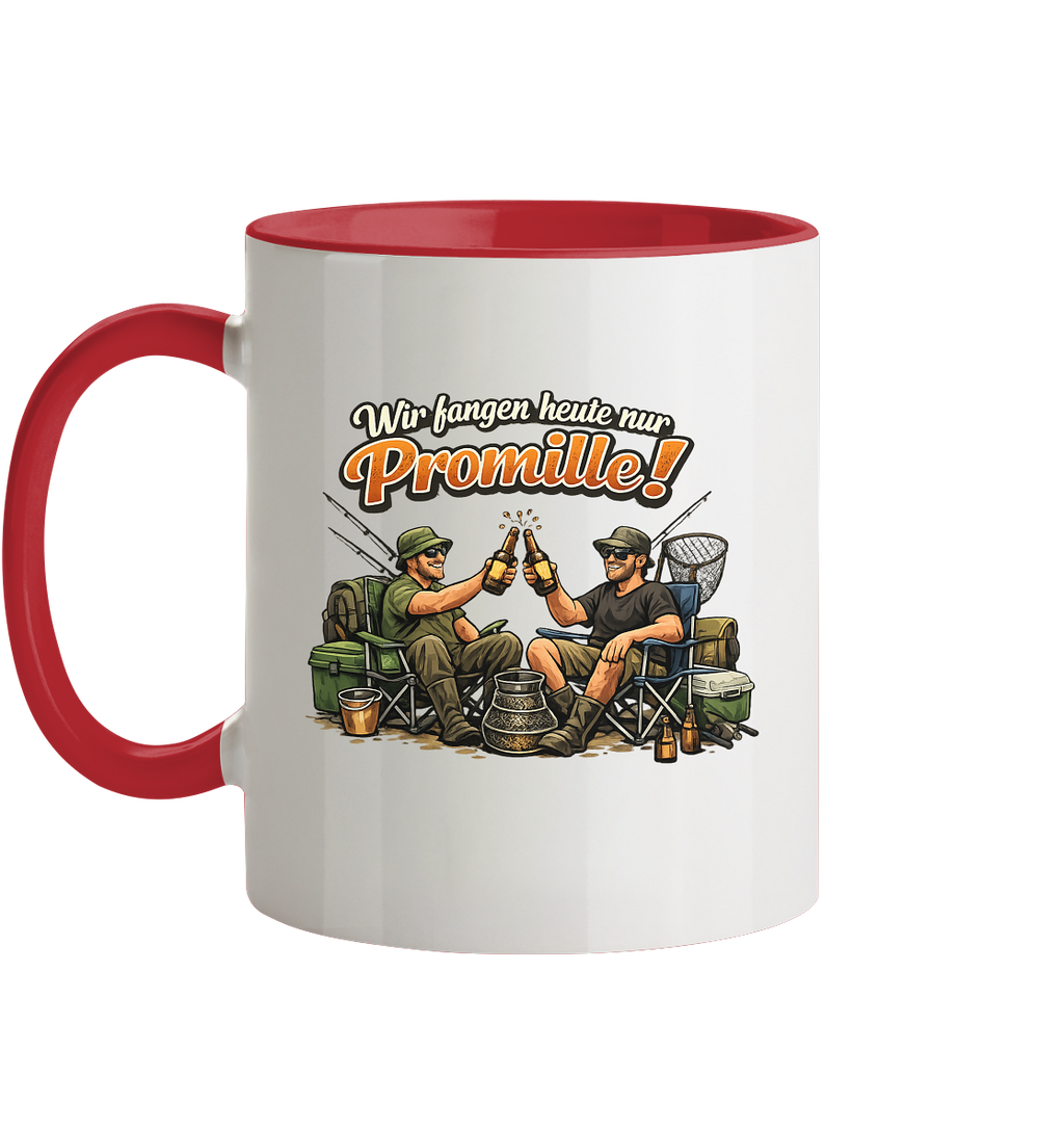 Wir fangen heute nur - Tasse zweifarbig