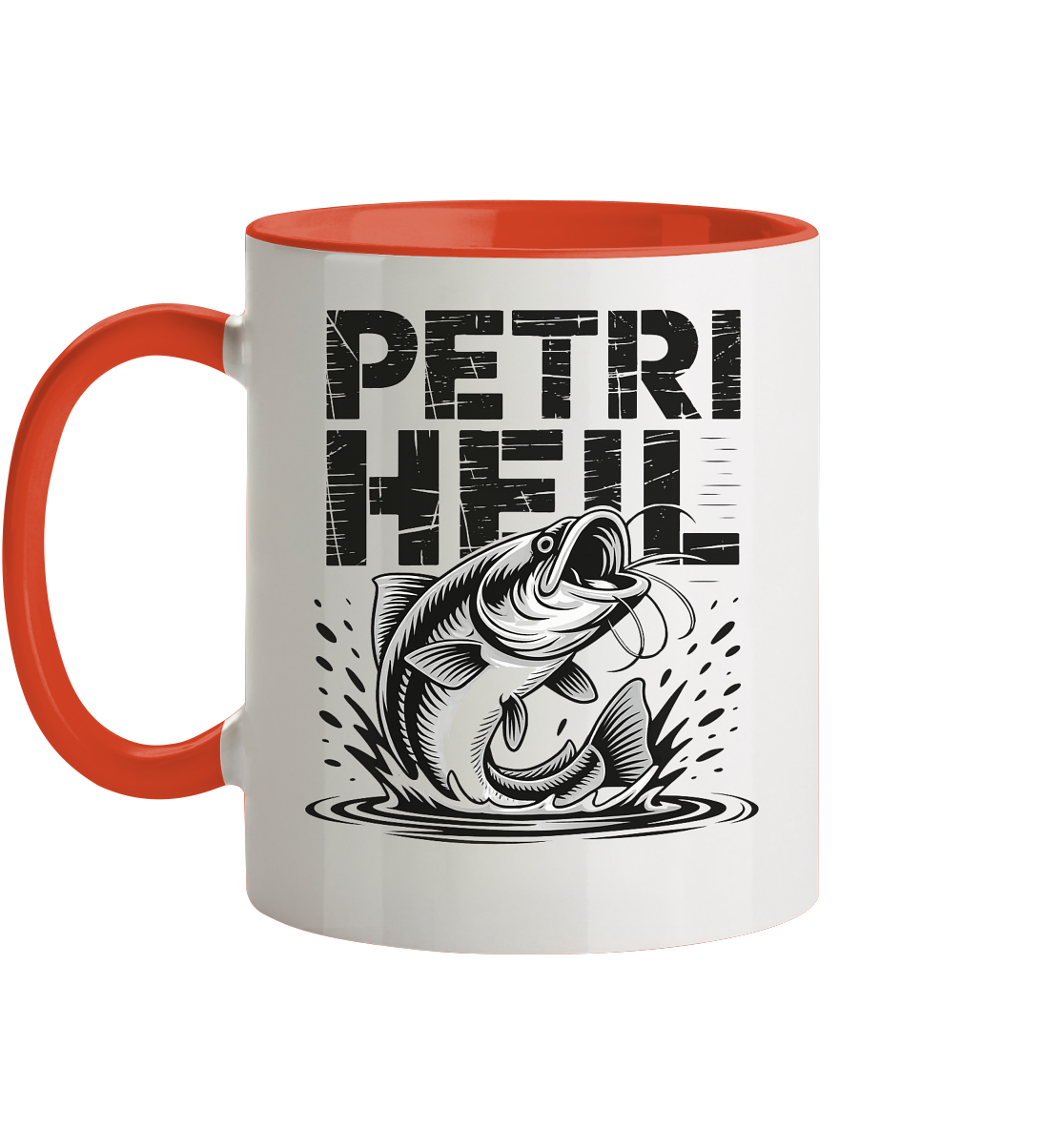 Petri Heil - Tasse zweifarbig