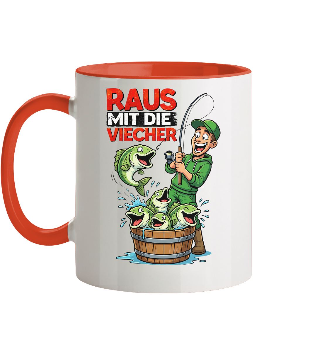 Raus Mit Die Viecher - Tasse zweifarbig
