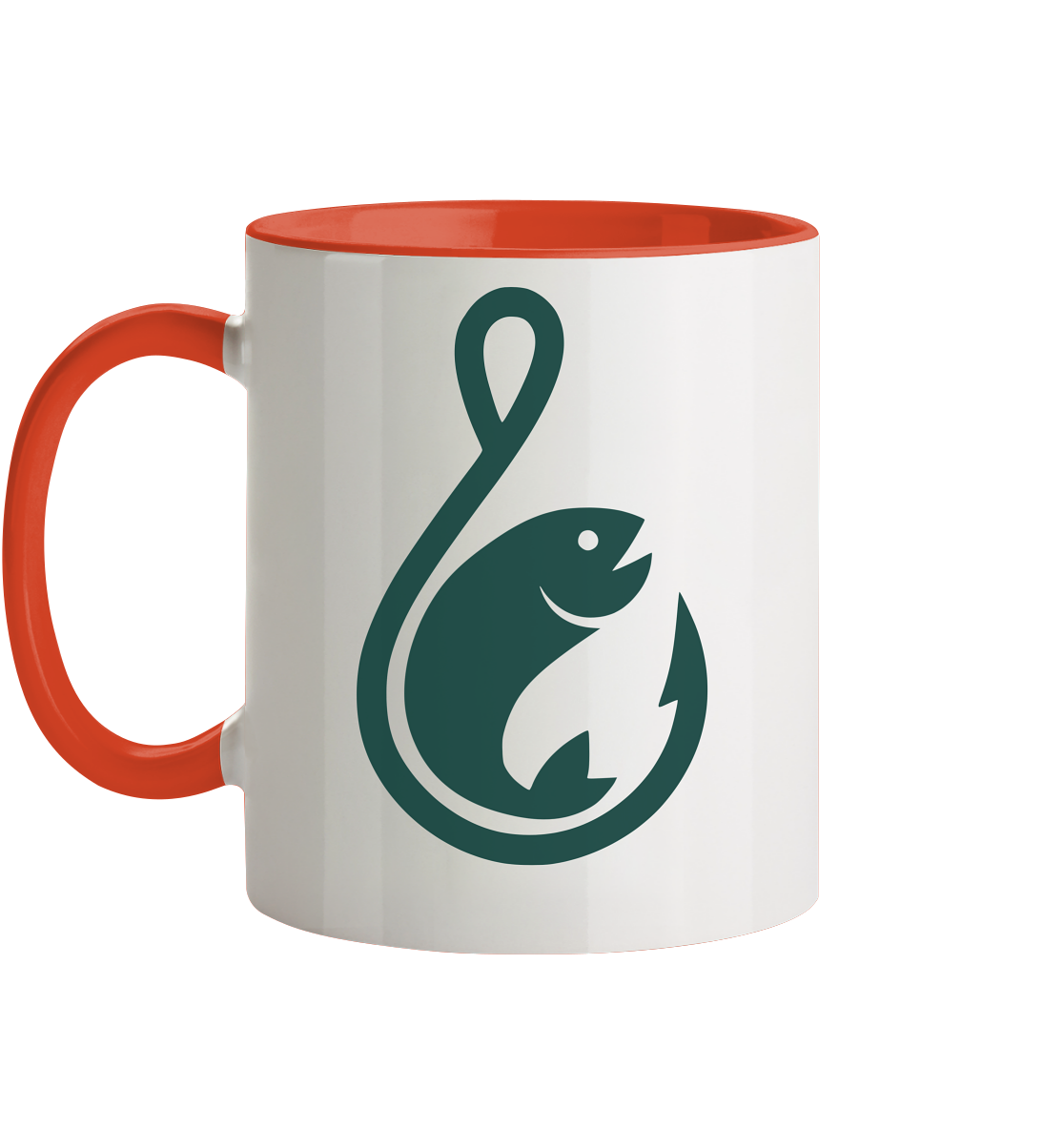 Anglerfreunde24 Logo Grün - Tasse zweifarbig