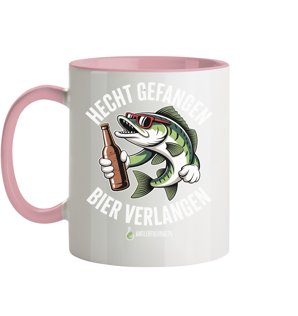 Hecht Gefangen  - Tasse zweifarbig