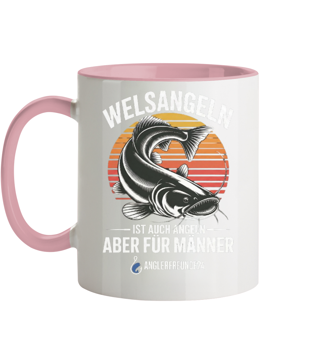 Welsangeln - Tasse zweifarbig