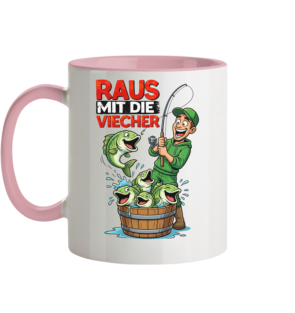 Raus Mit Die Viecher - Tasse zweifarbig