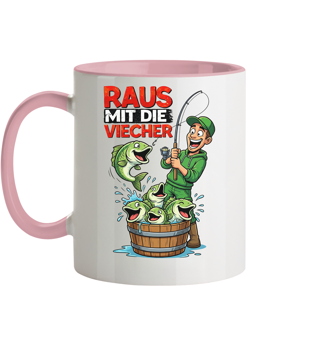 Raus Mit Die Viecher - Tasse zweifarbig