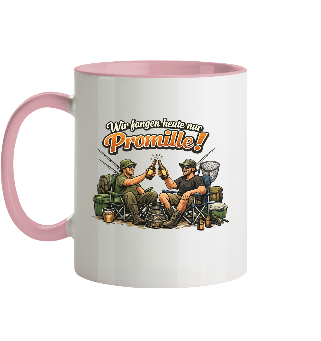 Wir fangen heute nur - Tasse zweifarbig