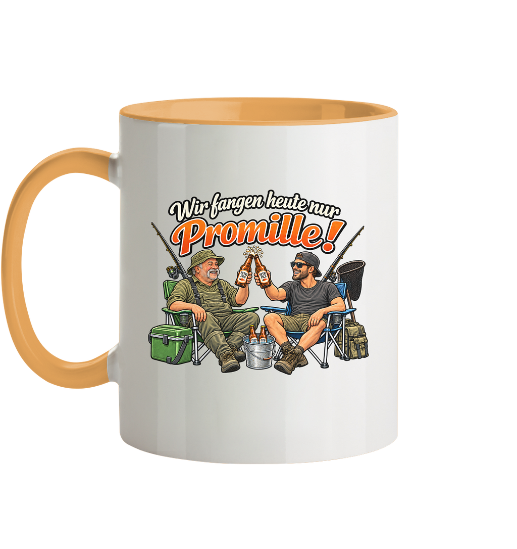 Wir fangen heute nur - Tasse zweifarbig