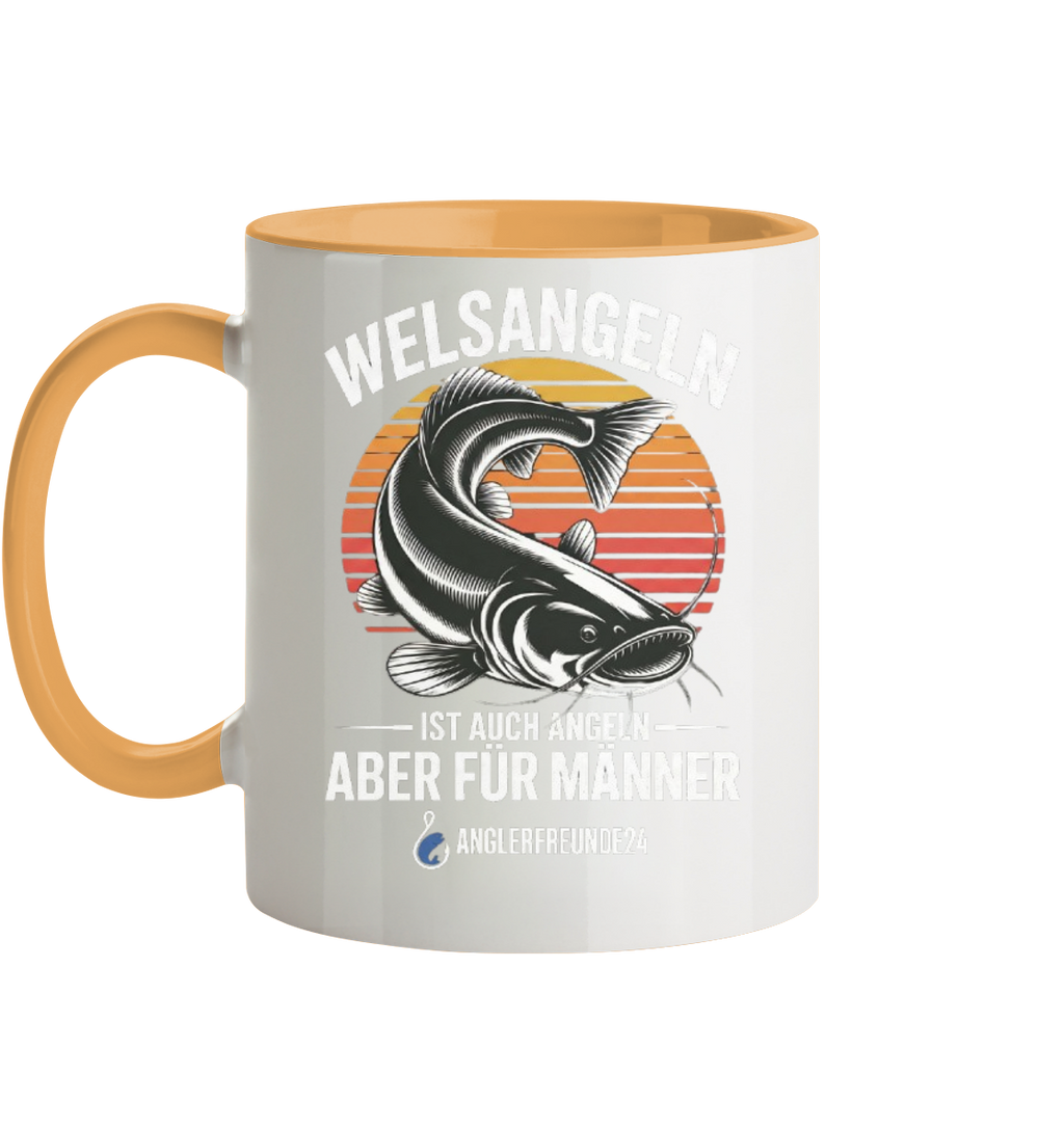 Welsangeln - Tasse zweifarbig