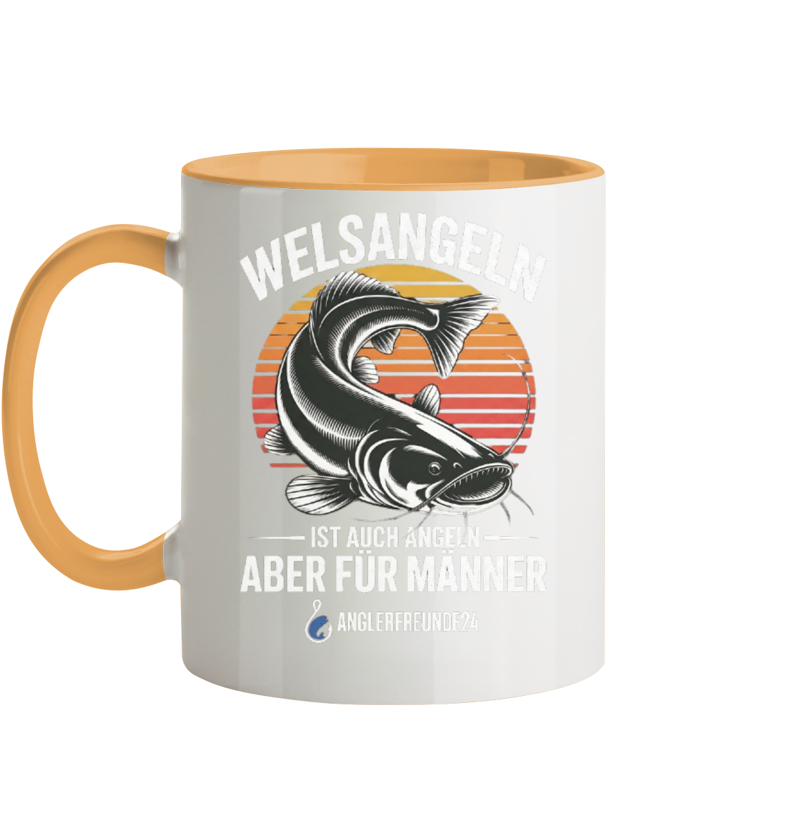 Welsangeln - Tasse zweifarbig